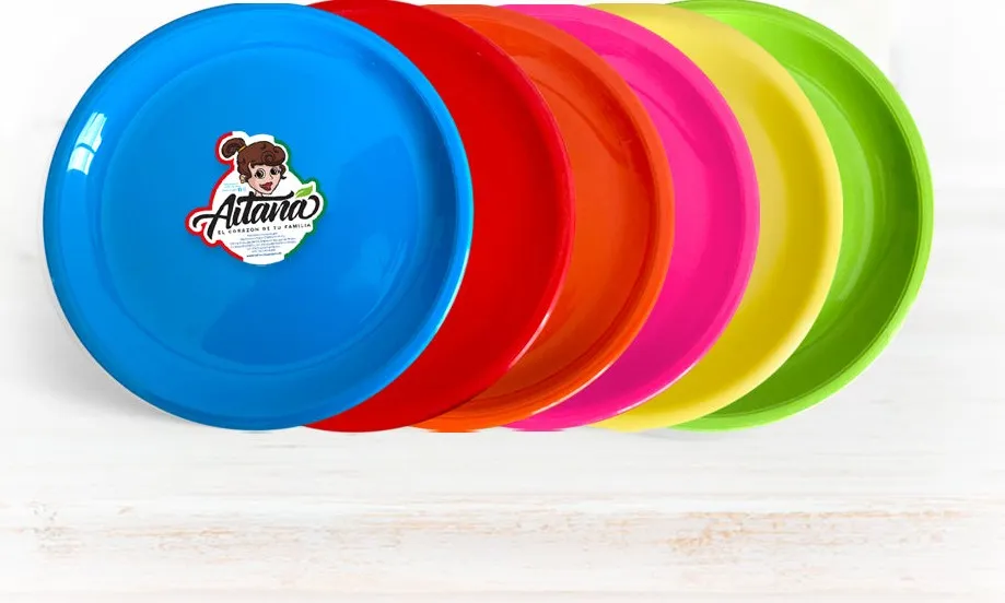 Plato trinche grande Colores vivos de Plásticos Aitana